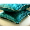 thumbnail image 3 of Royal Peacock Green Throw Pillows Cover, Contemporary Solid Pillow Cover, 12x12 inch (30x30 cm) Pillows Cover, Velvet Square Pillow Cover, Solid - Royal Peacock Green Shimmer, 3 of 6