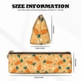 thumbnail image 2 of Rocae Love Carrot for Leather Pencil Case - Zippered Pen Case Stationery Bag Zipper Pouch Pencil Holder For Men Women Businessmen And Artists, 2 of 5