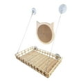 thumbnail image 3 of Tooyful Cat Hammock Cat Window Perch Heavy Duty Window Mounted Perch for Indoor Cats Sunbathing Bed Sun Bathing Sunny Seat Cat Resting Seat Cat Bed with Scratcher, 3 of 9