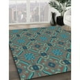 thumbnail image 3 of Ahgly Company Machine Washable Indoor Rectangle Transitional Seafoam Green Area Rugs, 7' x 9', 3 of 7