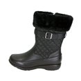 thumbnail image 3 of PEERAGE Leila Women Wide Width Wide Calf Leather and Nylon Winter Boots BLACK 7, 3 of 7
