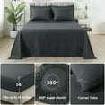 thumbnail image 4 of King Size Comforter Set, 7 Pieces Bed in a Bag, Reversible Bedding Sets with All Season Soft Quilted Lightweight 1 Comforter, 1 Flat Sheet, 1 Fitted Sheet, 2 Pillow Shams, 2 Pillowcases,Dark Grey, 4 of 4
