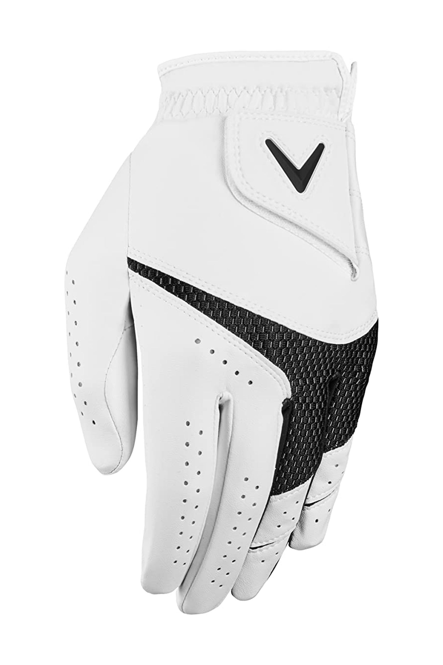 Callaway Golf Weather Spann Glove (Worn on Right Hand, White 2024, XX-Large, Standard)