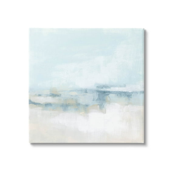 Stupell Industries Abstract Cloudy Landscape Blue Fog Painting Gallery Wrapped Canvas Print Wall Art, Design by June Erica Vess