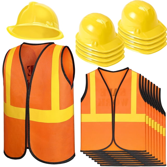 Set de chaleco y casco de construcción para regalos de fiesta para niños