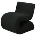 thumbnail image 4 of Ronea Boucle Upholstered Armless Curved Chair Charcoal, 4 of 10