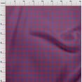 thumbnail image 3 of oneOone Viscose Jersey Blue Fabric Gingham Check Sewing Craft Projects Fabric Prints By Yard 60 Inches Wide, 3 of 5