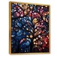 thumbnail image 2 of Designart "Fantasy Tree in Pink and Blue Floral I" Floral Framed Wall Art - Global Colorful Tree African Hallway Framed Wall Art Decor, 2 of 6