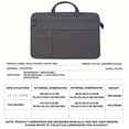 thumbnail image 4 of JUYGO Laptop Bag Multifuction Briefcase Suitable For 12-14inch 15.6 Inch Laptop, 4 of 6