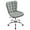 Gray, variant on CRXX Armless Desk Chair Modern Tufted Office Chair Faux Leather Upholstered Computer Chair with Adjustable Seat Height and Rolling Wheels for Home/Office, Light Gray