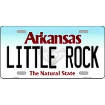 Little Rock Arkansas Metal Novelty License Plate LP-10026