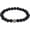 Black, variant on Baseball Bracelet Gifts for Men, Beaded Stretch Men Ideas Birthday/Valentine/Christmas with Card & Pouch Blue -