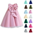thumbnail image 4 of ZACPNCV Girls Sleeveless Bow-Knot Birthday Party Dresses Kids Princess Communion Gown Bridesmaid Wedding Prom Dress 8-9 Years, 4 of 4