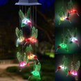 thumbnail image 1 of Luz solar de dos piezas, campanillas de viento de colibrí al aire libre, regalos para mamá/abuela/esposa/hija/hermana/tía/abuela/mujer, decoración al aire libre de la madre, decoración del patio, 1 of 3