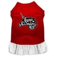 thumbnail image 1 of Born To Be A Unicorn Screen Print Dog Dress Red With White Xs (8), 1 of 2