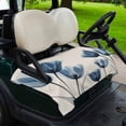 thumbnail image 2 of Golf Cart Seat Covers for 2 Seater, Blue Spring Floral Soft Microfiber Cart Seat Towel Blanket, Tulip Summer Botanical Absorbent Breathable Non Slip Bench Seats Protector for Golf Course 51"x31", 2 of 9
