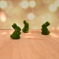 thumbnail image 3 of Cheers.US 2Pcs Easter Furry Flocked Bunny, Faux Moss Rabbit Easter Table Decor, Moss Bunnies Rabbit Holiday Easter Figure Statue Spring Table Garden Easter Decorations, 3 of 6