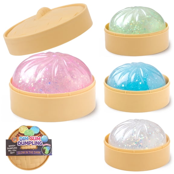 1 PC Dumpling Squishy Toy, Stretchy Sensory Fidget Ball for Anxiety Stress Relief, Soft Gel Filled Squeeze Toy for Kids Adults, Cute Desk Decor for Office