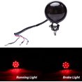 thumbnail image 2 of Luces traseras de motocicleta de 12 V, luz de freno LED negra para bicicleta de calle, Chopper, Bobber, Cafe Racer, Cruiser Custom., 2 of 4