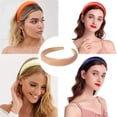 thumbnail image 5 of Diademas acolchadas para mujer, aro de pelo grueso de plástico sólido, diademas antideslizantes de esponja para niñas, accesorios para el cabello, 5 of 5