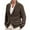 a-Brown19743, variant on VNKIDY Men's Sweater Coat Fall Winter Slim Fit Solid Color Ribbed Knit Cardigan Long Sleeve Shawl Collar Button Down Thermal Jacket For Cold Weather Daily Wear Classic Knitwear