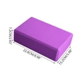thumbnail image 2 of High DensityYoga Blocks 2 Pack, 9"x6"x3" Bicolor Exercise Blocks High-Density EVA Foam Blocks with Soft Non-Slip Surface, Lightweight Yoga Props for Yoga Pilates Meditation & Stretching, 2 of 7