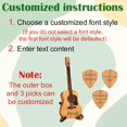 thumbnail image 4 of Wooden Acoustic Guitar Pick Box with Stand, Personalized Guitar Box for Pic, 4 of 8