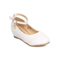 thumbnail image 1 of New Girl Little Angel Sophie-872D PU Danging Charm Ankle Strap Wedge Pump, 1 of 5