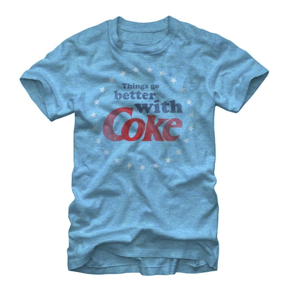 Men's Coca Cola Stars Go Better With Coke  Graphic T-Shirt