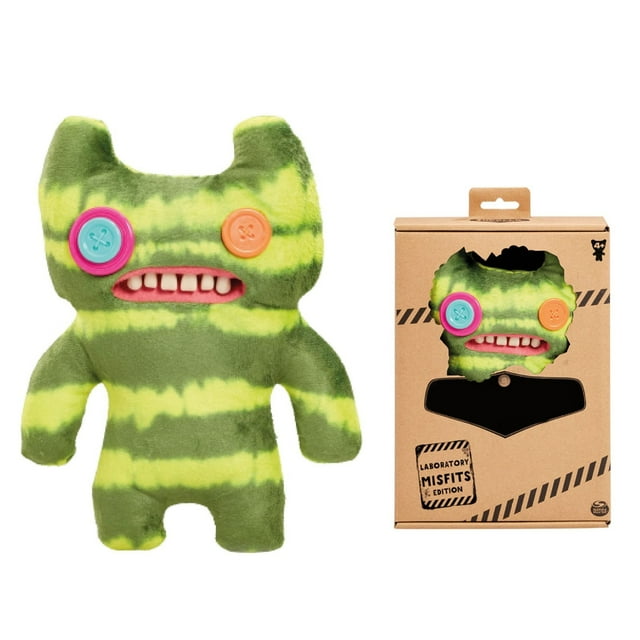 KEVCHE 22cm Colección Fuggler Peluche, Peluche s Fuggler Funny Monstruo de los Dientes Feos Verde, para Todas las Edades(Tie-dye,Colores no fijos)