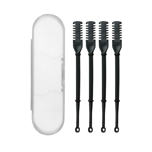 Becaristey 3 Pcs Léger Artefact de Coupe des Poils de Nez Poignée Confortable Antidérapant pour une Utilisation Facile Noir Lot de 3 Emballage