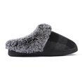 thumbnail image 6 of Xfvqtps Fuzzy Slippers for Womens Fluffy Slippers Large Size Retro Chessboard Pattern Plush Edge Memory Foam Thick Bottom Non Slip Indoor House Warm Winter Cozy Slippers Dark Gray, 6 of 9