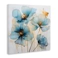 thumbnail image 2 of Stupell Industries Contemporary Sapphire and Gold Florals Canvas Art, 24 x 24, by Creative Studio, 2 of 8