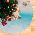 thumbnail image 5 of FMSHPON Hawaiian Green Sea Turtle Xmas Christmas Tree Skirt Stand Mat for Holiday Party Decoration Indoor Outdoor 48 inches, 5 of 6