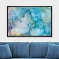 thumbnail image 2 of wall26 Canvas Print Wall Art Teal, Yellow &amp; Orange Watercolor Smoke Collage Abstract Shapes Digital Art Modern Art Bohemian Colorful Multicolor Ultra for Living Room, Bedroom, Office - 16"x2, 2 of 5