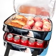 thumbnail image 5 of Cattle Double Layered Insulated Lunch Bag with Two Compartments, Large Capacity, Refrigerated, Hand-Carried - 7.1x11.4x16.1 Inches, 5 of 6