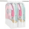 thumbnail image 5 of Dustproof Storage Bags Reusable Hanger Coat Clothes Garment Suit Cover Organizer Case, 5 of 7