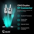 thumbnail image 2 of NewYork Cables Fiber Patch | LC to ST OM3 Duplex 50/125 | 7M (22.96ft) 40Gb Multimode Optic Cable, 2 of 5