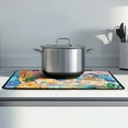 thumbnail image 2 of ZIATUBLE Stove Top Cover Heat Resistant Stove Protector Cover Anti-Scratch Induction Cooktop Cover Mat Foldable Flat Top Stove Cover, 29 x 21 Inch, Doodle Girl Afternoon Tea, 2 of 7