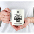 thumbnail image 3 of Koyal Wholesale Ceramic Coffee Mug , This is What an Awesome Taekwondo Mom Looks Like, 3 of 4