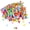 B, variant on 100Pcs Mini Pom Poms,Puff Balls for Crafts,for Diy Arts,Crafts Projects,Home Decorations,Summer Holiday Party,Fuzzy Ball to Glue On