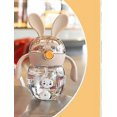 thumbnail image 3 of 240mlBaby Kids Lovely Cup Toddler Infant CartoonChildren Learn Drinking Straw Bottle(Coffee Color), 3 of 4