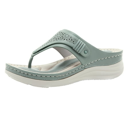 

Womens Round Toe Fashion Flip-Toe Comfortable Slope heel Large Sandals Summer Open Toe Slide Sandals Comfortable Flats Flip-Flops Sandal Casual Platforms Wedge Sandals Heeled Sandals A33287