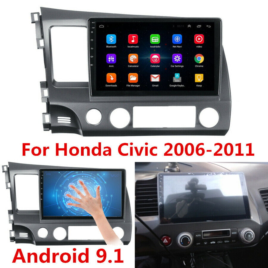 For Honda Civic 2006-2011 10.1" Android 9.1 Car Radio Stereo MP5 Player GPS Wifi 