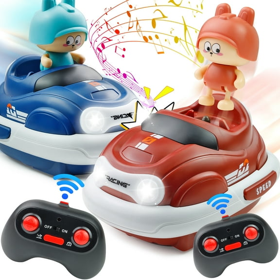 2 Pack RC Bumper Cars Toys for Kids Remote Control Cars Toy for Toddlers Ages 3-6
