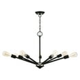 thumbnail image 5 of Livex Lighting 45837-04 Prague 7 Light 29" Wide Abstract Chandelier - Black, 5 of 5