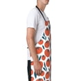 thumbnail image 3 of Naloa Hand Drawn Tomatoes Apron Kitchen Aprons with Pockets for Women Men Chef, 3 of 8