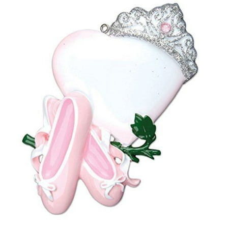Crown Ornament Ballerina Princess Sport Personalized Christmas Tree Ornament X-mass Noel Crown Snow ()