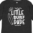 thumbnail image 4 of Inktastic Little Surf Dude with Surfboard Boys Long Sleeve Toddler T-Shirt, 4 of 5