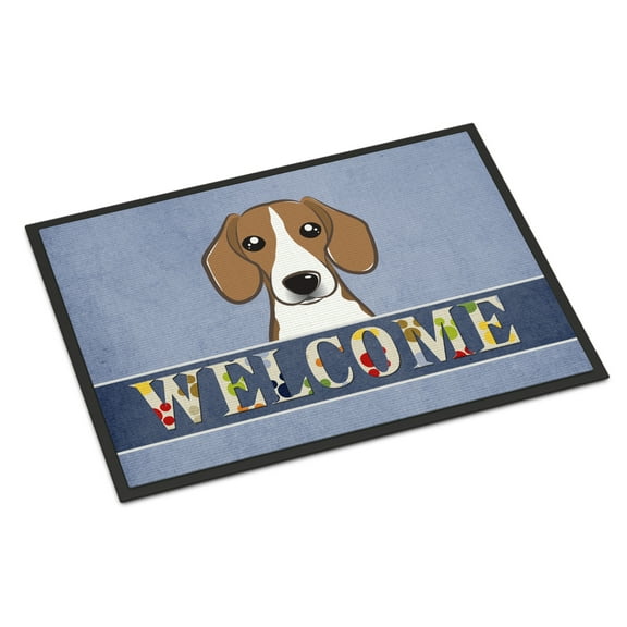 Caroline's Treasures BB1425JMAT Beagle Welcome Door Mat, Indoor Rug or Outdoor Welcome Mat 24x36 Doormat , 36"L x 24"W,